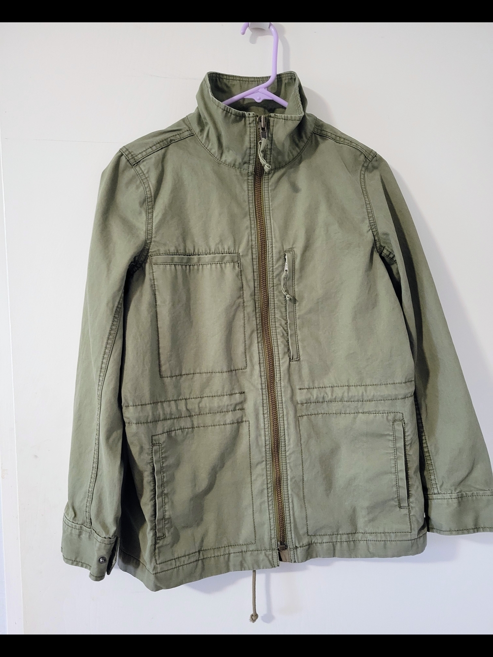 Madewell Women's Olive Green Military Style Field Jacket, Size M